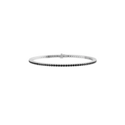 Bracelet diamants noirs ronds 4.00 carats platine Dante